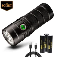 sofirn sp36 blf anduril 2 0 lh351d 5650lm powerful led flashlight usb rechargeable 18650 torch 5000k high 90 cri