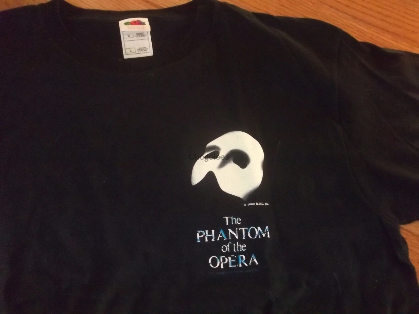Фантом оперы винтажный редкий дизайн Официальная футболка для взрослых большой