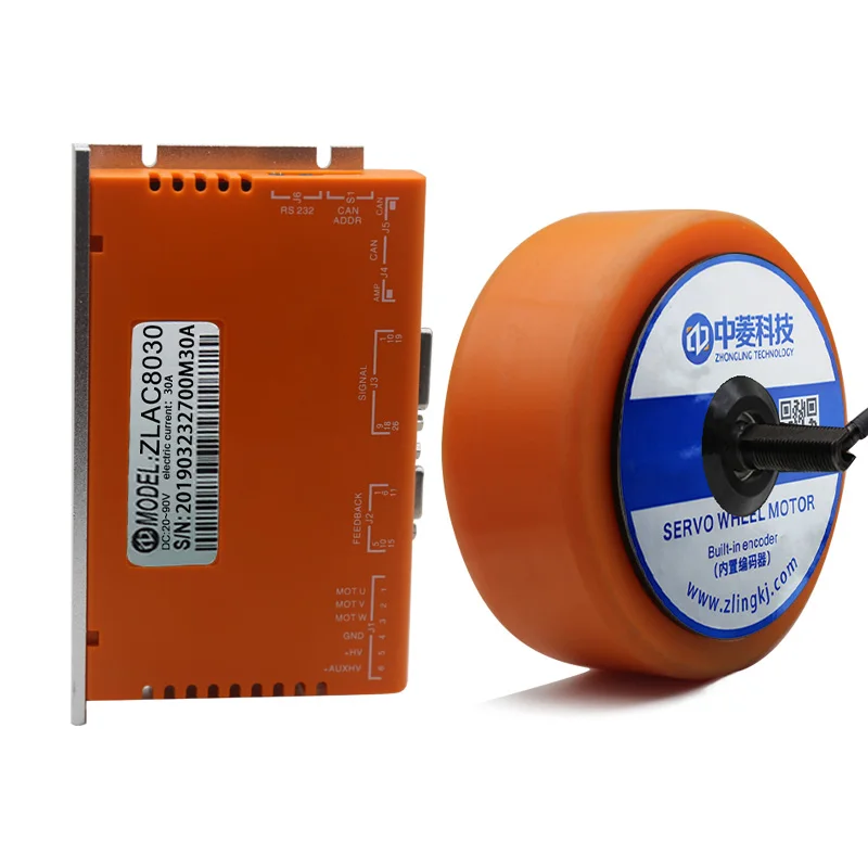 

High torque 10 inch 10 inch 500kg load electric cart wheel dc servo hub motor with driver CAN communication