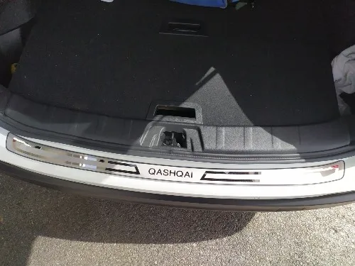 

Автомобильные аксессуары для Nissan Qashqai J11, накладная наклейка на порог багажника, Защитная Наклейка на задний бампер, Стайлинг 2015, 2016, 2021, 2022, 2017