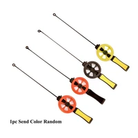 12pcs ice fishing rod portable fishing rod non slip design fishing pole outdoor sport winter ice solid fishing rods