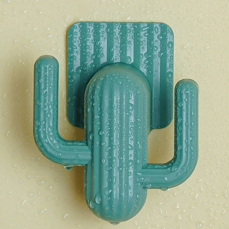 4 шт. настенное крепление кактуса стеллаж для хранения милый вращающийся крючок