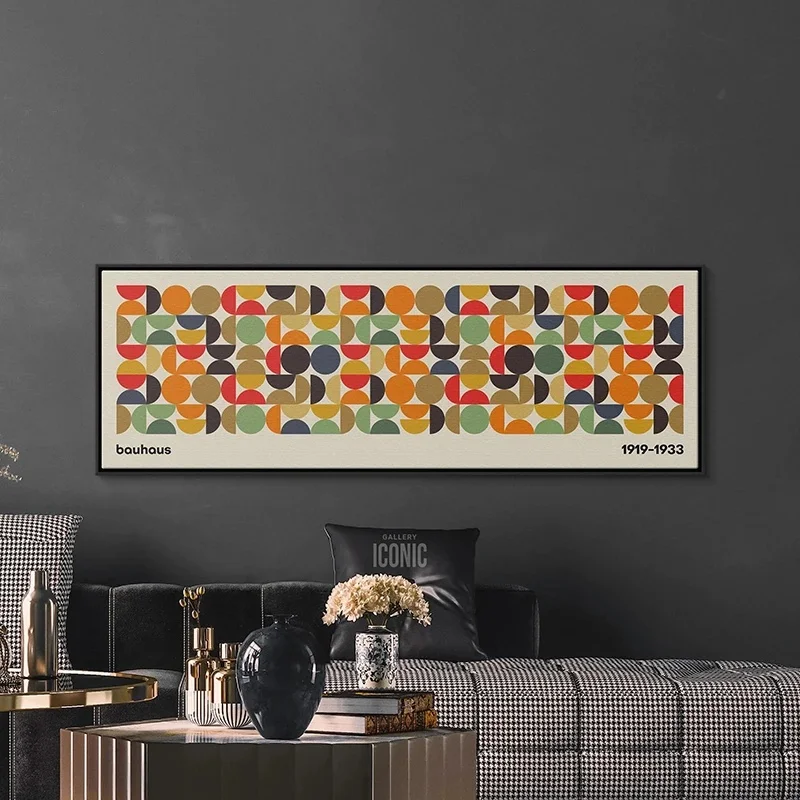 

Современный Стиль Баухаус, Печать На Холсте, Без Рамы, Абстрактное Искусство, Горизонтальный Прямоугольник