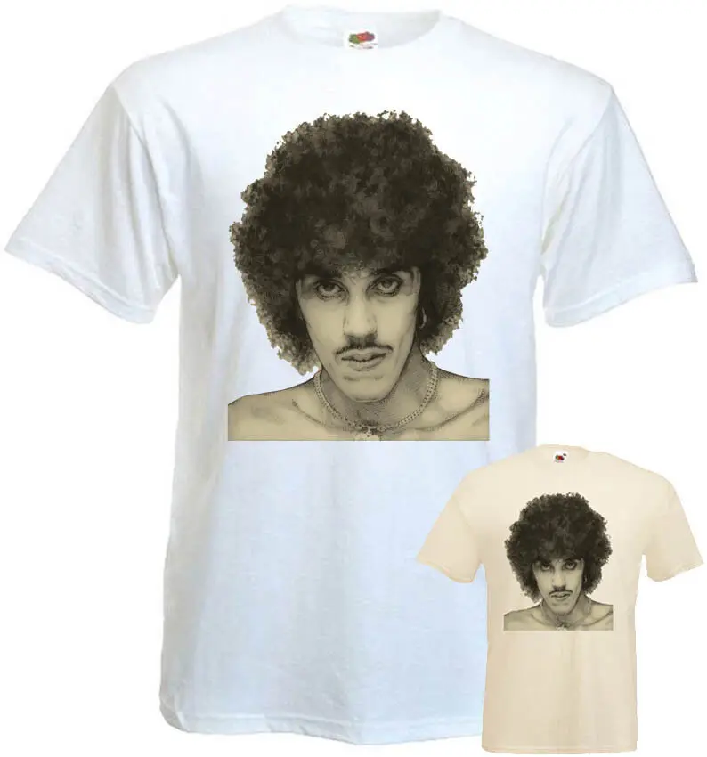 Тонкая футболка Lizzy Philip Lynott Постер v4 белая натуральная все размеры S 5XL