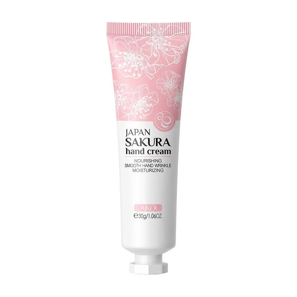 Laikou 4-цветный крем для рук Sakura увлажняющий против растрескивания уход за кожей