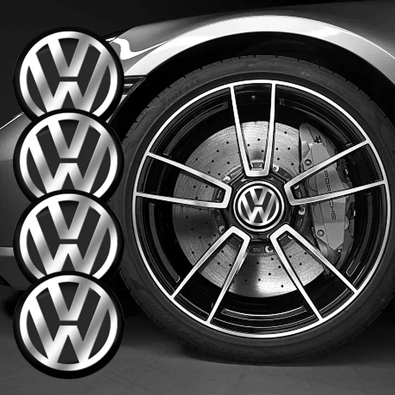 4X наклейка на центр колеса автомобиля ступицу Стайлинг для Volkswagen VW Golf 5 6 7 Polo Passat