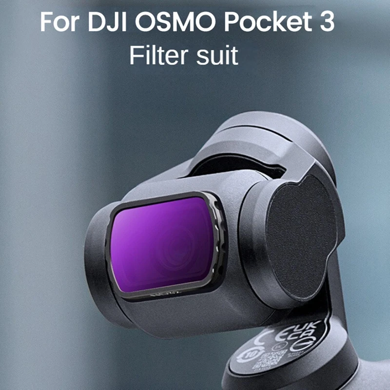 Фото Для DJI Osmo Pocket 3 ND/PL Ilters Kit 2 в 1, фильтр для спортивной камеры ND8 16 32 64, УФ-фильтры для объектива №3