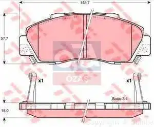 

Код магазина: GDB3177 для тормозной балаты на 02 CR-V 16V HR-V 16V
