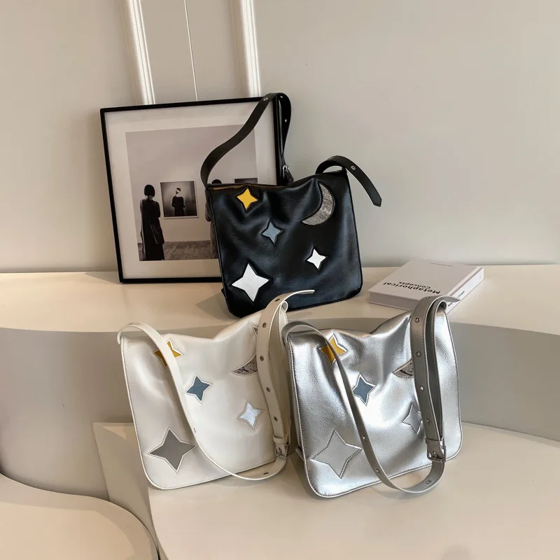 

Luxury Designer Handbags Simple Trendy Pleated Women's Shoulder Bag New Fashion Casual Geometric Design Crossbody Bags for Woman