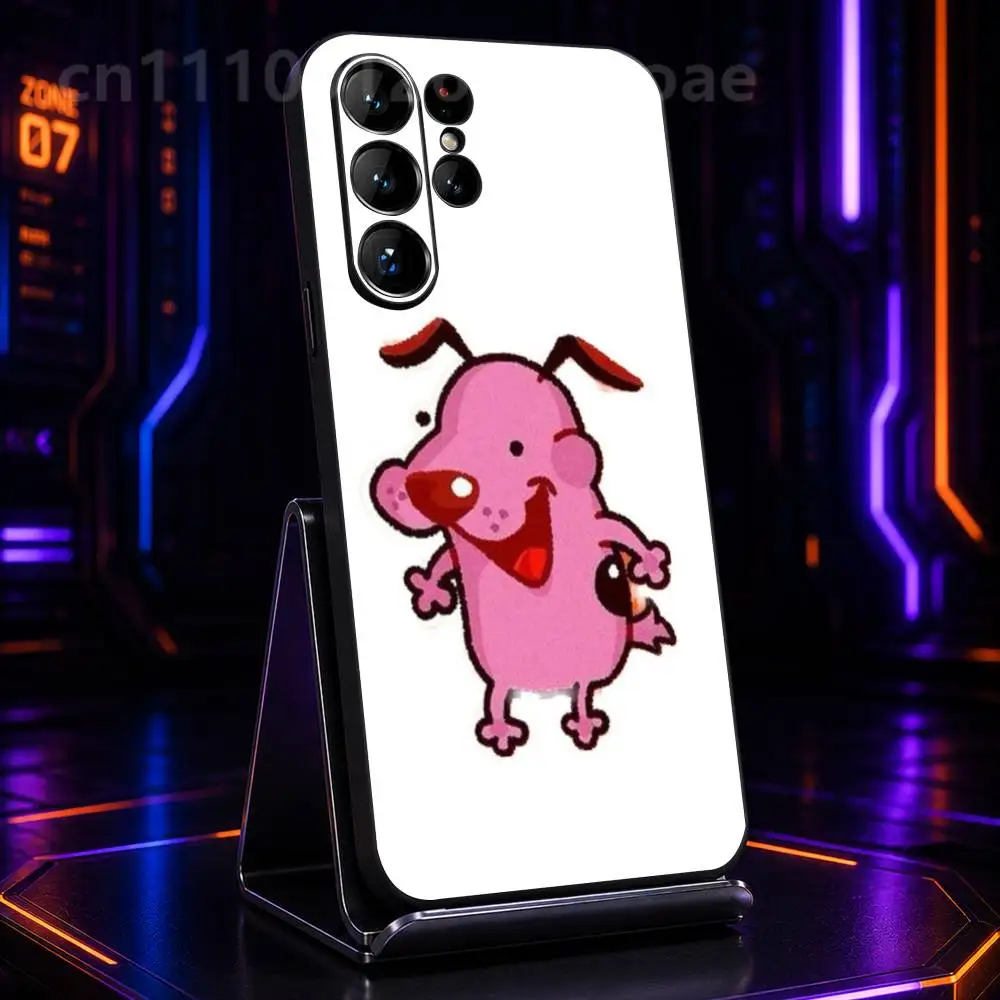Чехол Dog C-Courage The C-Cowardly Black из ТПУ, противоударный, для Samsung Galaxy S21 S23 S25 S20 S22 S24 S26 S30 Plus Ultra (art.: 3920dc855c677) - 3920dc855c677