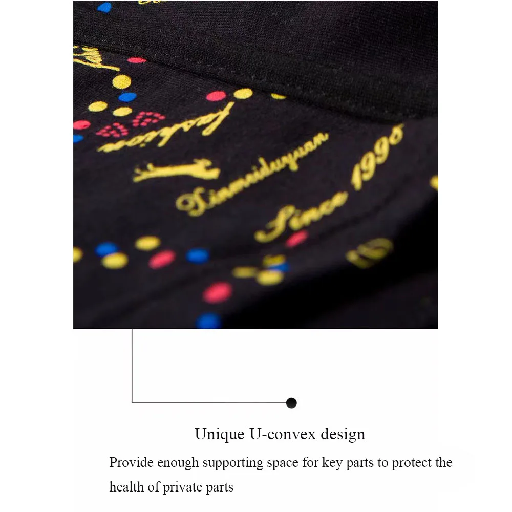 Brand Men's Cotton Underwear Low Waist Sexy Trendy Briefs Comfortable Sweat-Absorbent Antibacterial Boxer Shorts Underpants