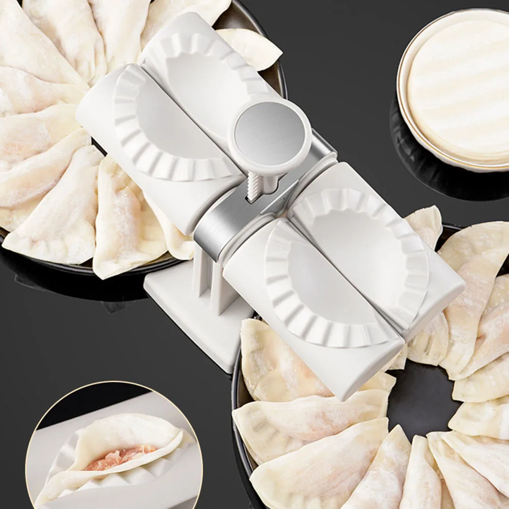 

Automatic Double Head Dumplings Artifact Manual Press Noodle Dumpling Pastry Maker Kitchen Dumpling Maker Dumpling Mould