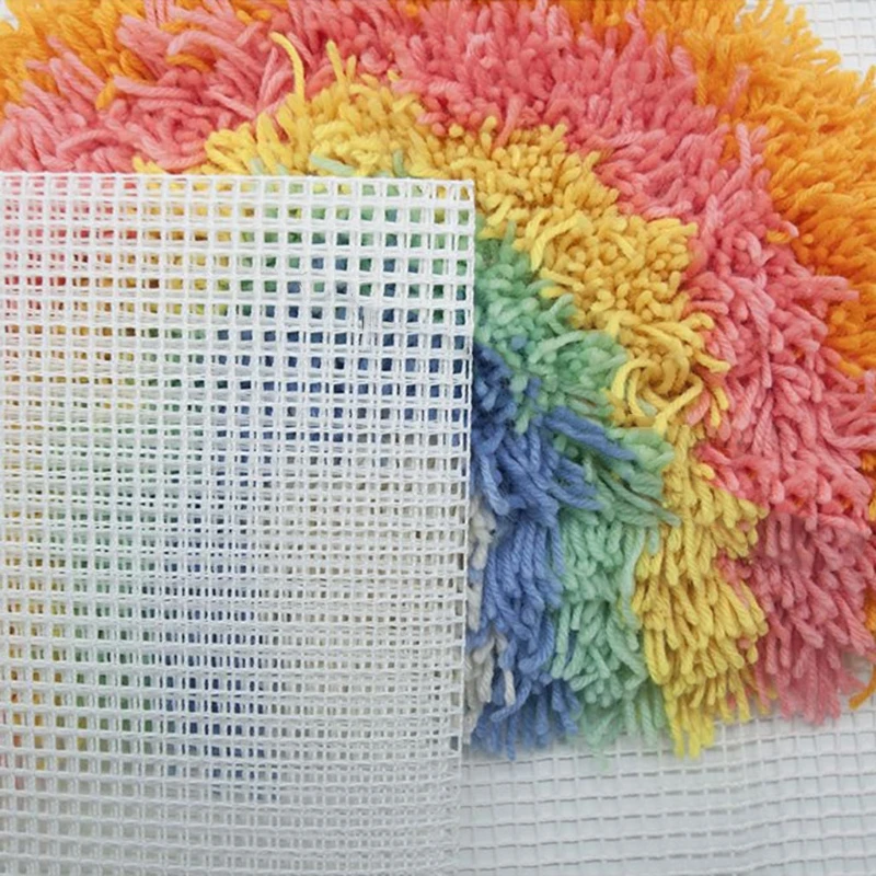 

50x100cm Mesh Cloth for Latch Hook Rug Hooking Making Tapestry Canvas DIY Tool Embroidery Crafts 87HA