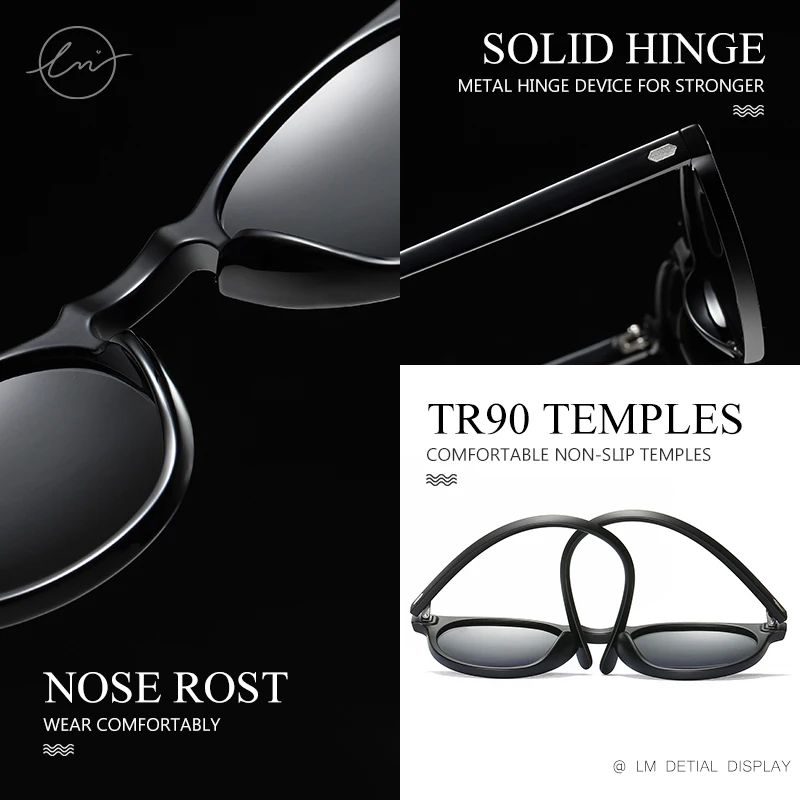 Лм Новинка ультралегкие TR90 поляризованные солнцезащитные очки для мужчин женщин