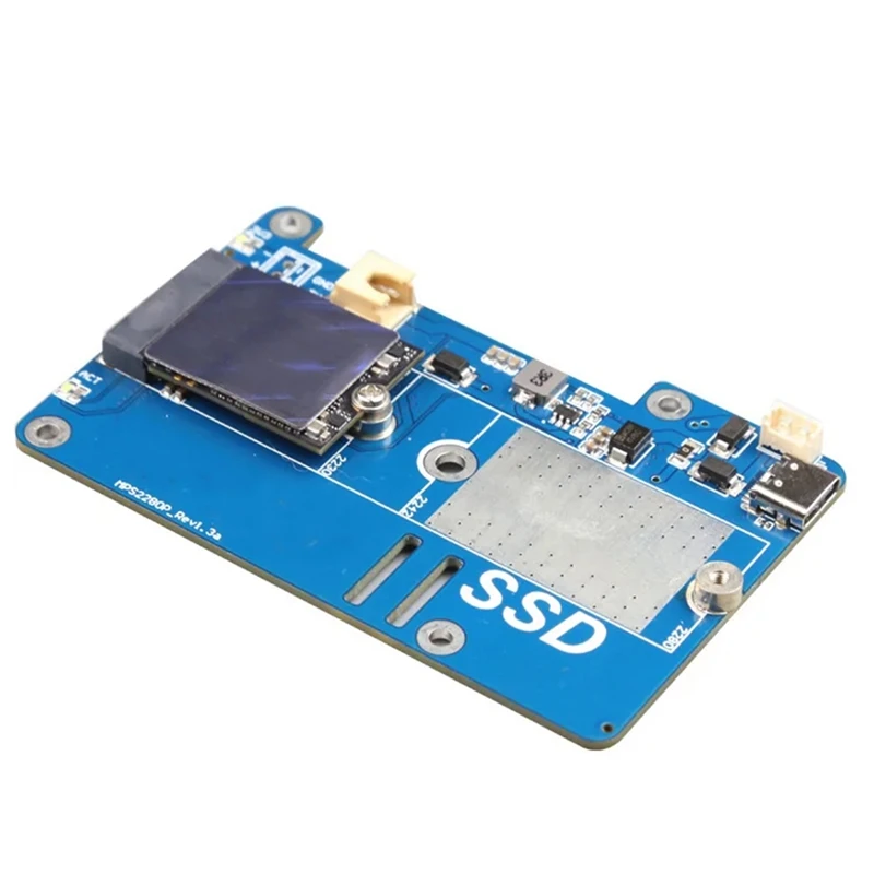 MPS2280P PCIE M.2 NVME SSD HAT для Raspberry Pi 5 поддержка 2280 2230 2242 Gen 3 плата расширения