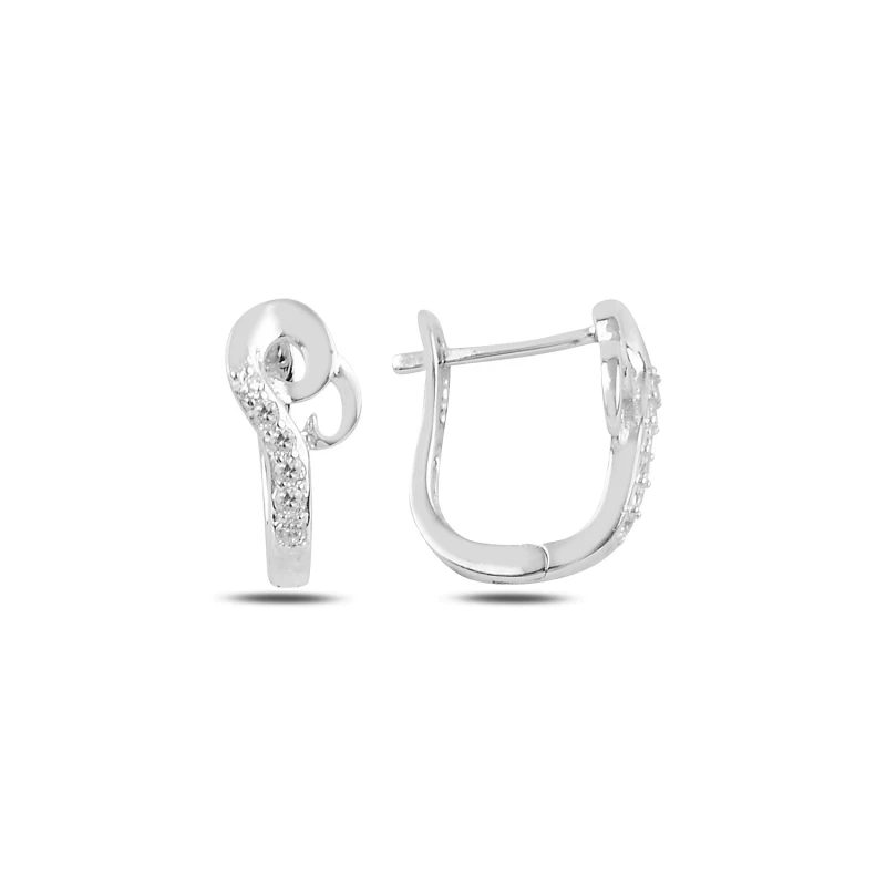 

Серебряные серьги с искусственным цирконием