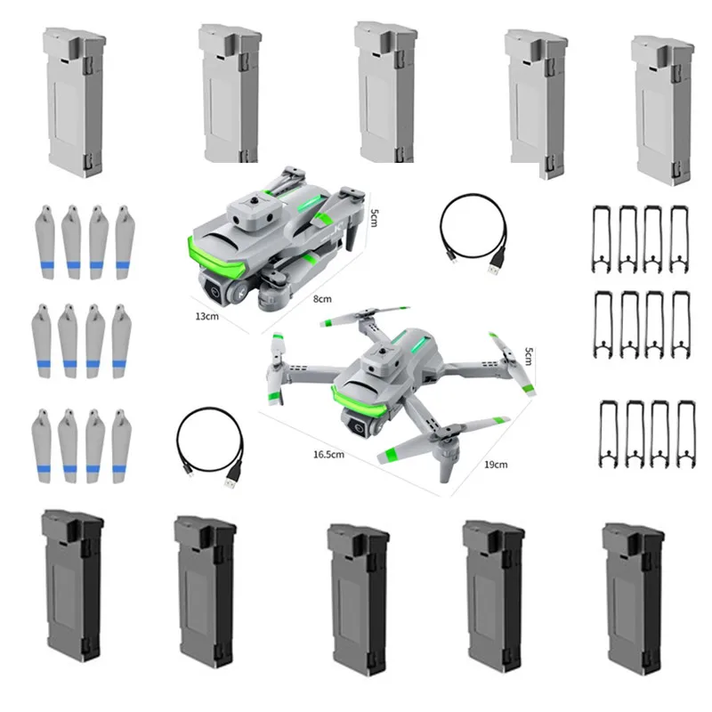 

Квадрокоптер XT5 4k FPV RC с профессиональной HD камерой, запасные части, Аккумулятор 3,7 в 1800 мАч/зарядное устройство USB/защитная рамка/пропеллер