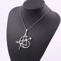 new hawkeye captain with necklace movie souvenir fashion simple creative alloy jewelry pendant necklace mens and womens gifts