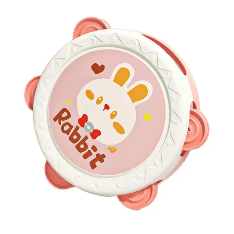 이НА ручной бубен детский очаровательный животный узор хлопающий металлический