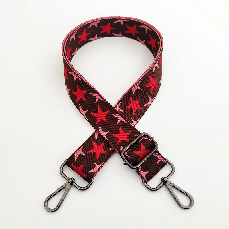 

Pentagram Belt Shoulder Strap 3.8cm Wide Adjustable Bag Strap Bag Part Accessories For Handbags Replacement Crossbody Bag Strap