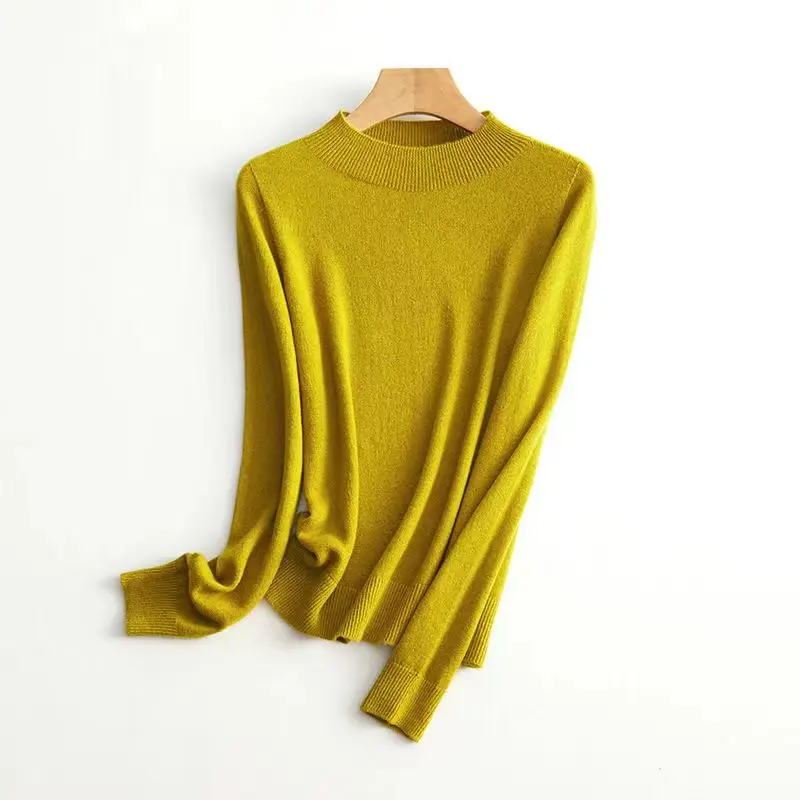 

Fashionable all-match ladies pullover knitted top