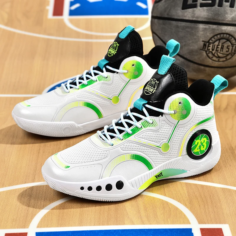 2023 New Basketball Shoes Men Women Brand Designer Outdoor Basketball Sneakers Boy High Top Sport Shoes Unisex Training Athletic