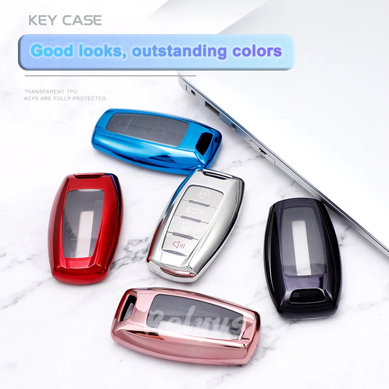 

Plating TPU Car Key Case Cover Protector Holder for Great Wall Haval Coupe H7 H8 H9 GMW H6 Key Shell Auto Accessories