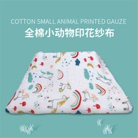 2022 new muslim plaid 32 cotton double layer printed cotton gauze pajamas clothing fabric
