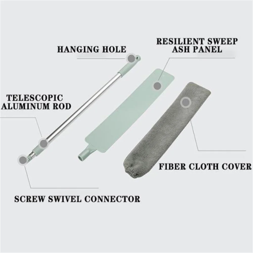 

Crevice Dusting And Dust Sweeping Long-handled Telescopic Cleaning Brush Clean Floors, Showers, Tiles, Toilets, Carpets