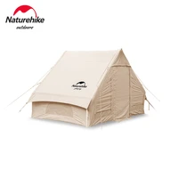 naturehike air 6 3 1 2person large area outdoor waterproof sun shelter hiking traveling cotton inflatable tent nh20zp009