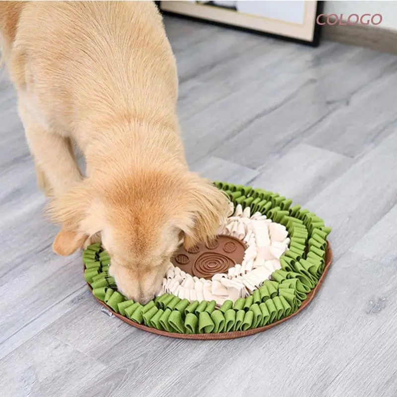 

Dog Snuffle Mat Interactive Puzzle Feeder Toys for Rabbit Puppy 19 x 19 Inches D0LD