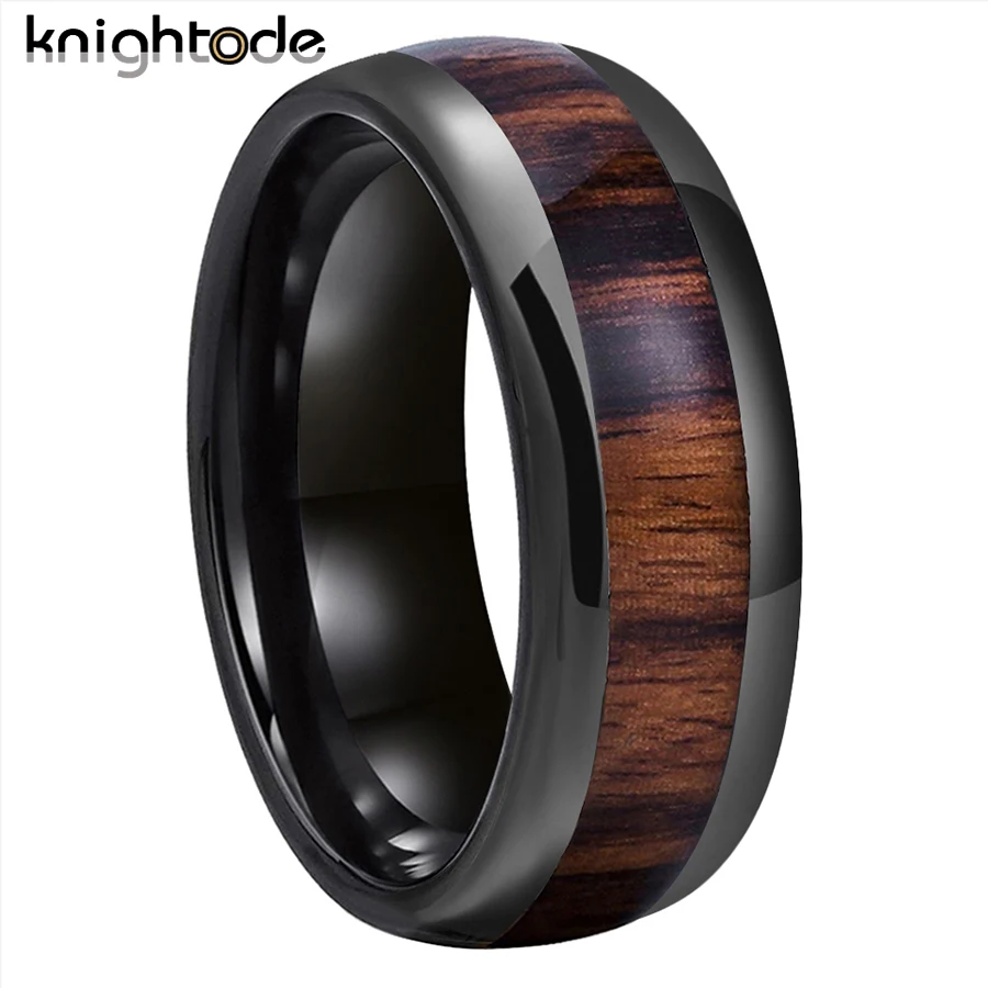 Обручальное кольцо из карбида вольфрама для мужчин и женщин 8 мм