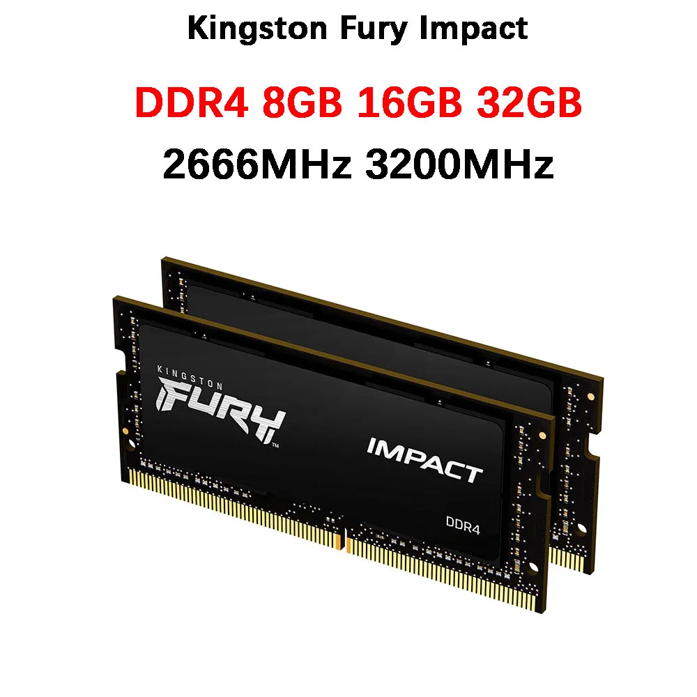 

Kingston Fury Impact for Desktop Memory 3200MHz 2666MHz RAM DIMM XMP 32 16 8GB 1.2V PC4-21300 25600 Ram DDR4 Laptop Gaming