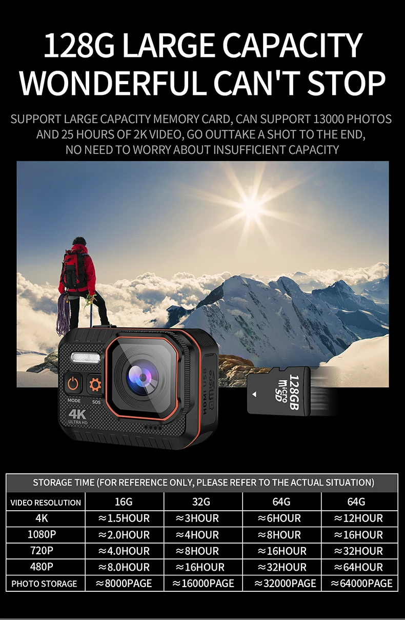 Ceny CERASES Action Camera 4K 60FPS Wifi Z Pilotem 30m Wodoodporna Kamera Akcji O Szerokim Kącie 170 ° Kamera Na Deskę Rozdzielczą Go Sport Camera Pro