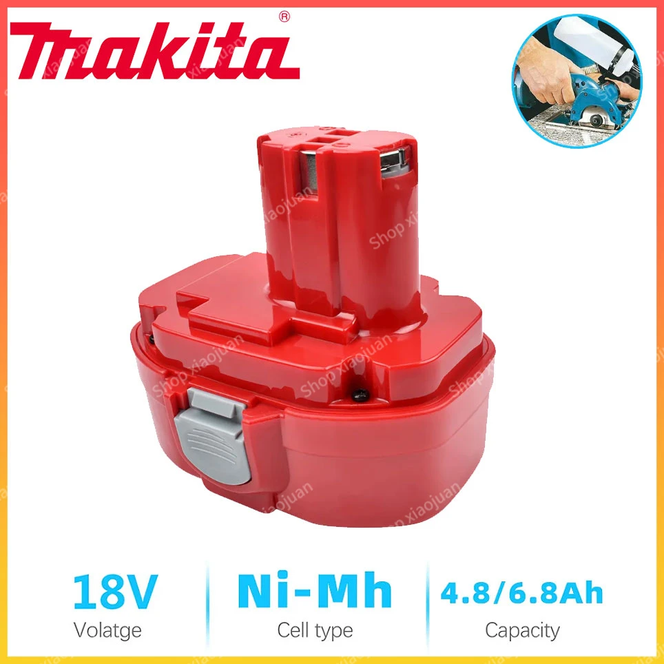 

PA18 4800 мАч Makita 18 в 6800 мАч 9800 мАч Ni-MH батарея для замены Makita 18 в PA18 1822 1823 1833 1834 1835F 1835-1 192828-9