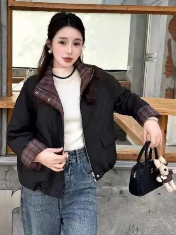 Charming Yashi Genuine Goods 2024 Winter New Casual Thin Cotton Coat Features Age-Reducing Versatile Thickened Outerwear