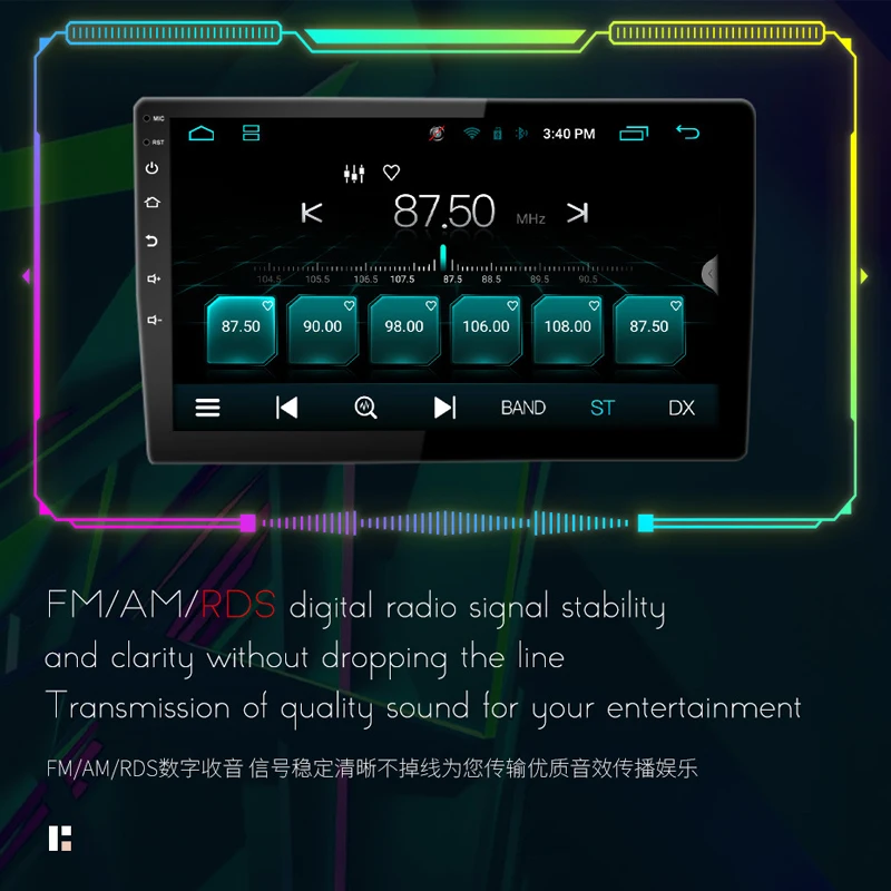 Головное устройство автомобильный стерео Мультимедийный Плеер с восьмиядерным