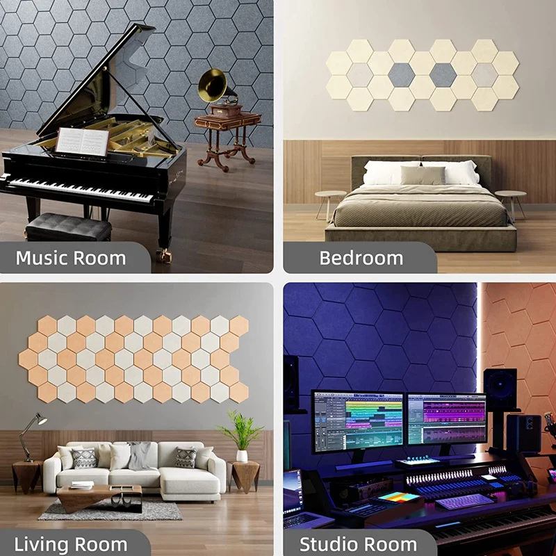 1 комплект самоклеящихся звукоизоляционных пенопластовых акустических панелей