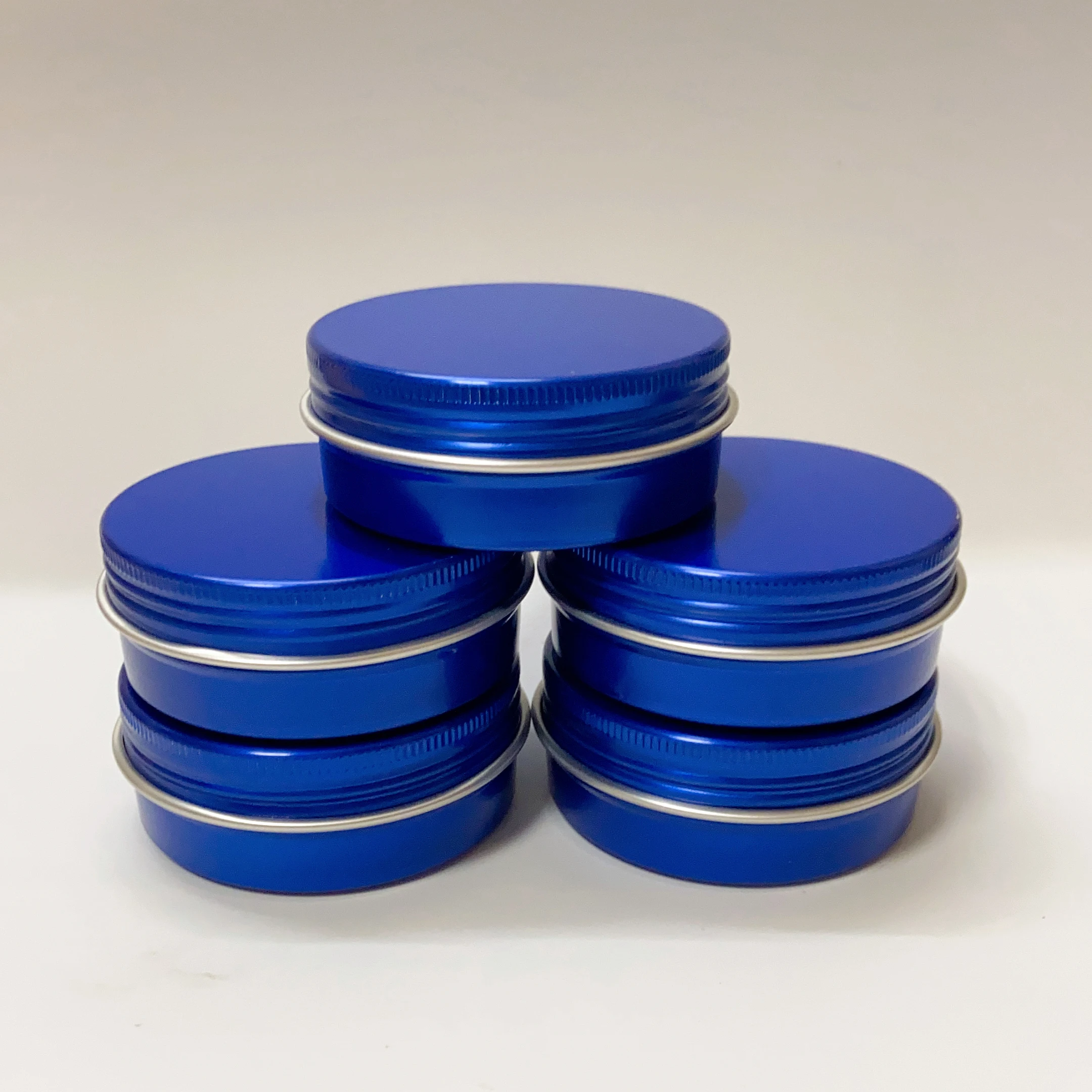 50 шт. голубые пустые косметические контейнеры для теней 60 г