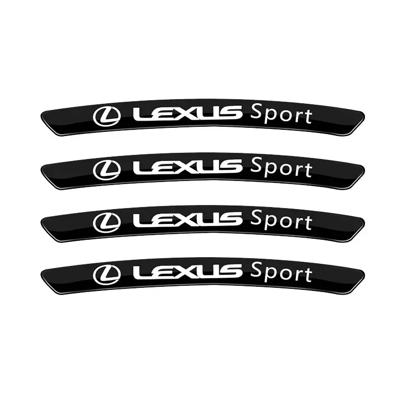 

4 шт. наклейки на ступицу колеса автомобиля, декоративная полоса для Lexus ES RX NX LS UX LM LX GX LC RZ IS250 RX350 LS500 LX600 NX260 CT200