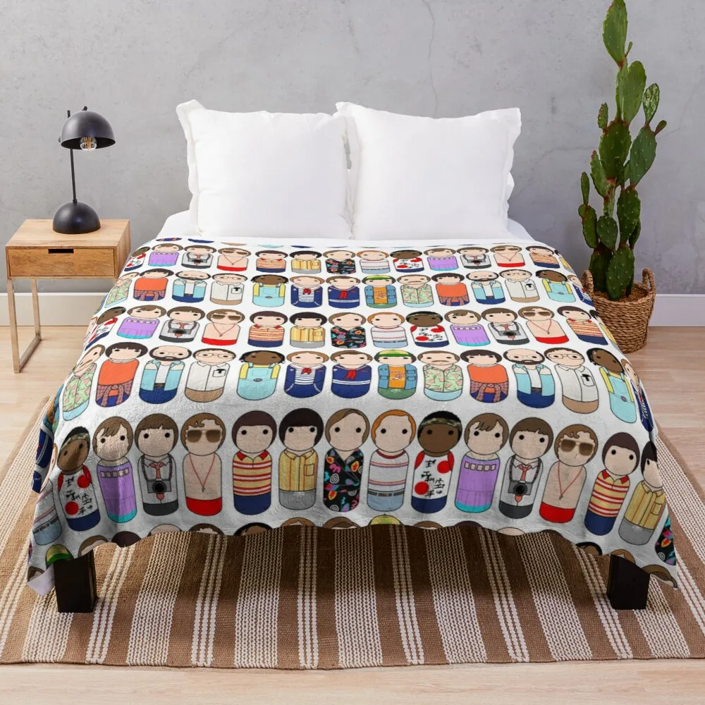 

Stranger Kids Peg Doll Digital Art Throw Blanket weighted blanket Single blanket blanket lace