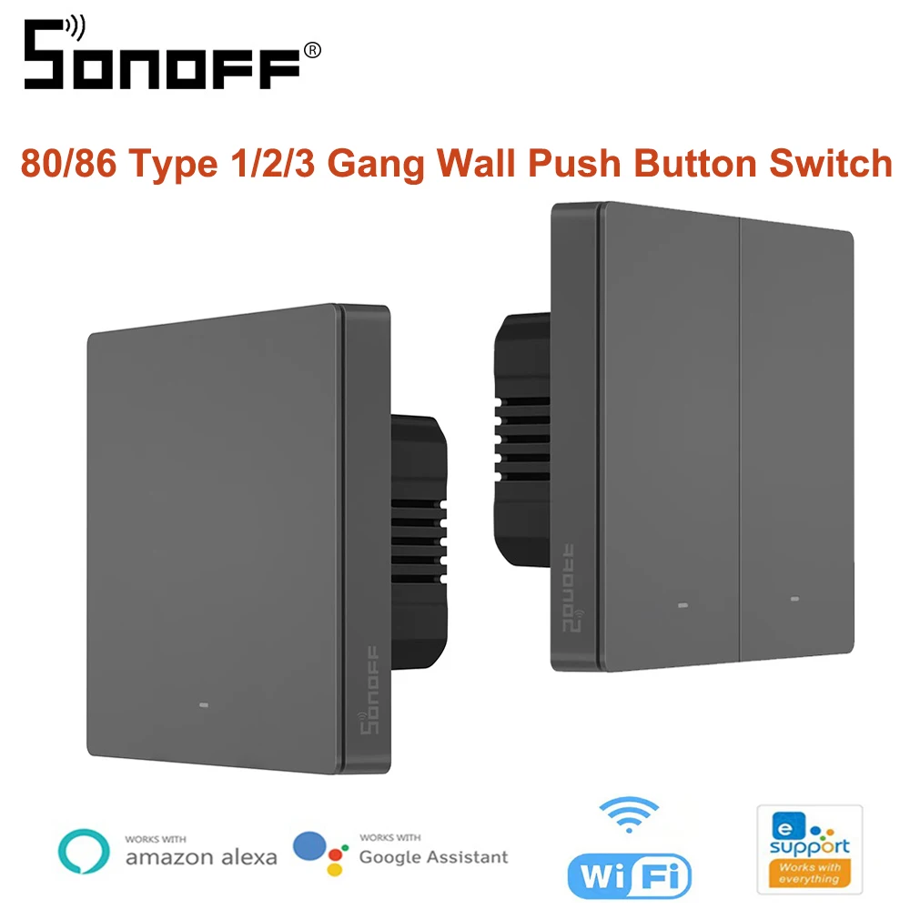 SONOFF M5 SwitchMan Wi-Fi переключатель eWeLink-дистанционная настенная кнопка для умного дома