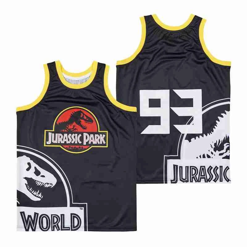 

BG basketball jerseys JURASSIC PARK TRUCK jersey Embroidery sewing Outdoor sportswear Hip-hop culture movie black summer new
