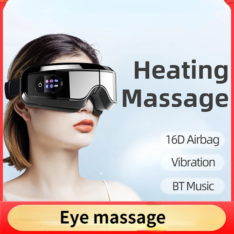 

Eye Massager Heating Eyes Mask With Music Airbag Massage For Migraines, Dry Eye, Eye Strain, Dark Circles Relief Improve Sleep