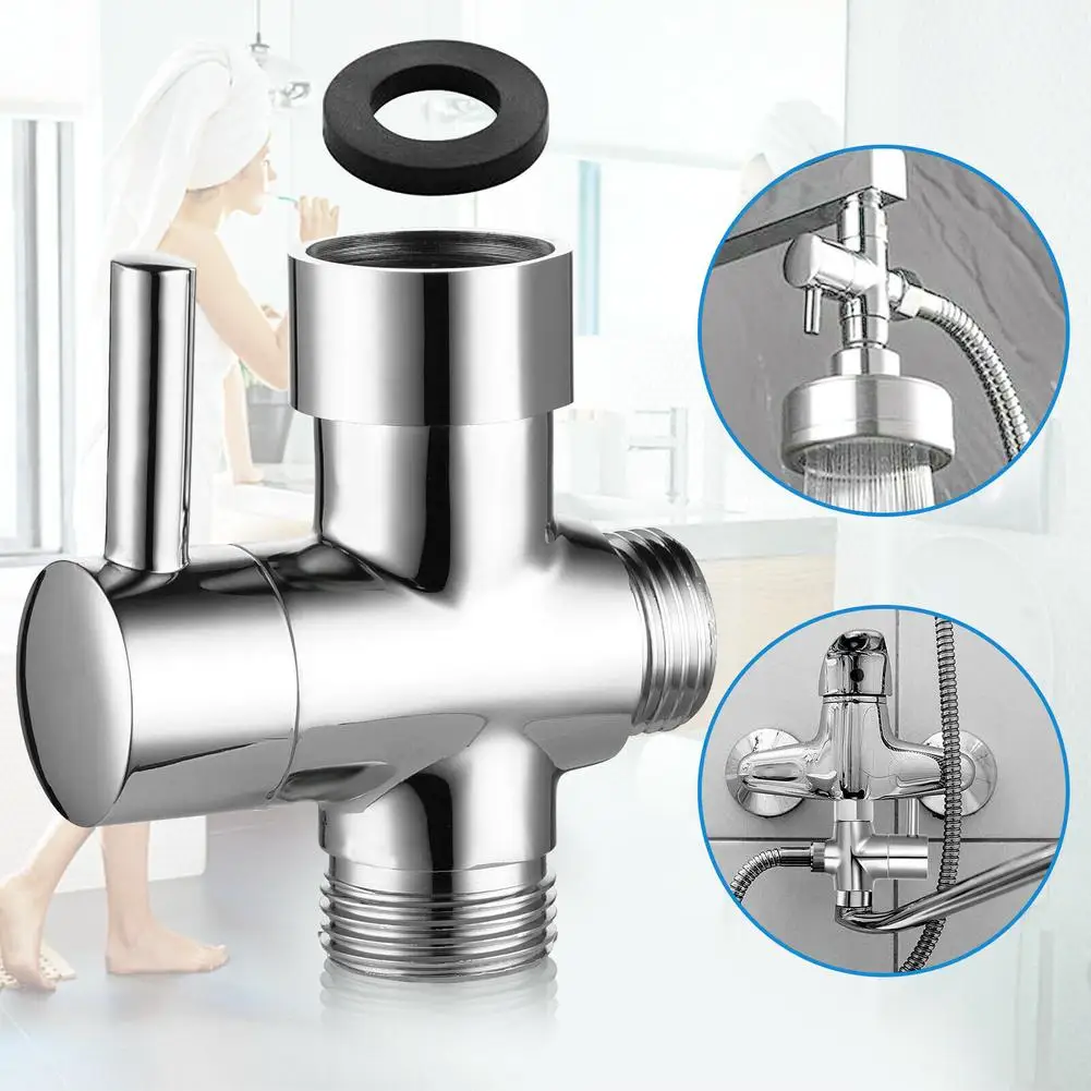 

New 1/2" Shower Head Diverter Valves Water Separator Adjustable 3 way Valve for Handheld Nozzle for faucet bathroom accessories