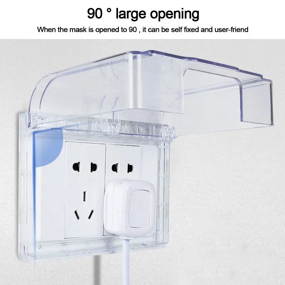 Настенная Защитная крышка переключателя самоклеящаяся пластиковая розетка 86