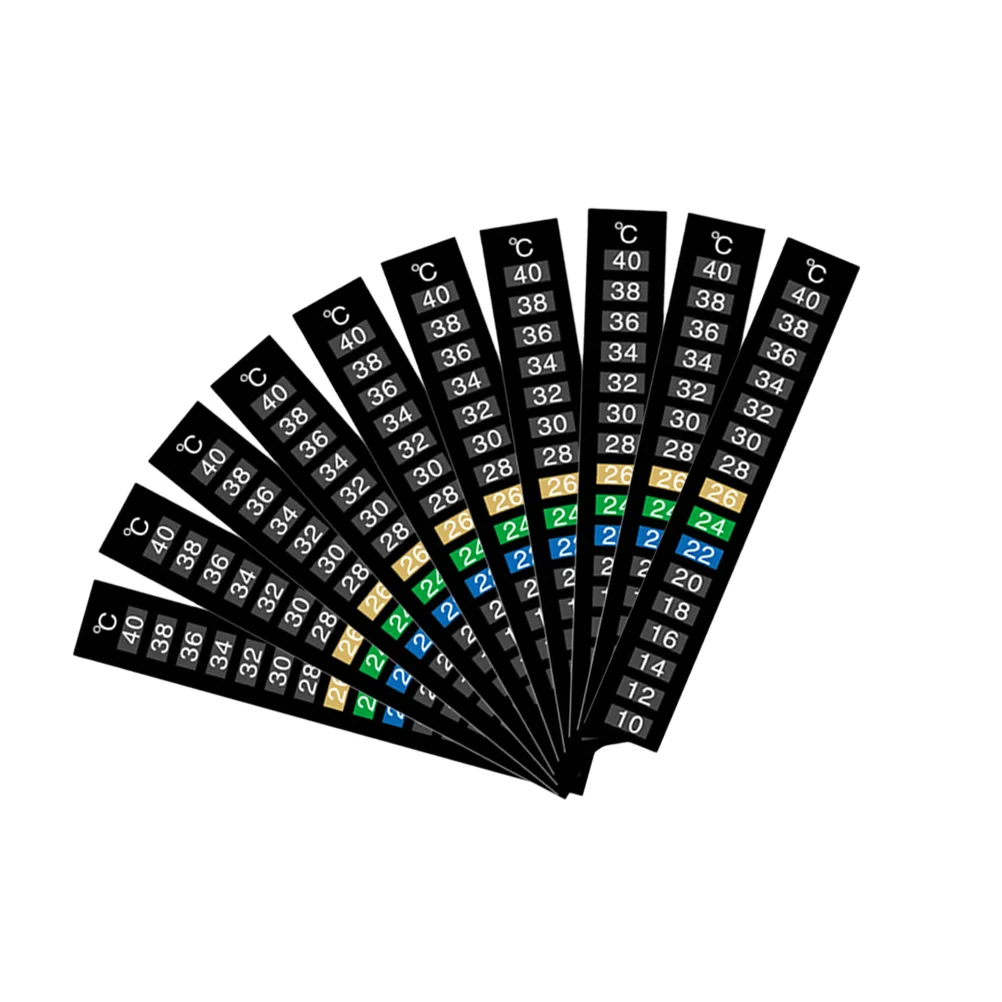 

10 Pcs Aquarium Temperature Adhesive Strips Suction Number Stickers Brewing Fish Tank Gauge Floating Digital