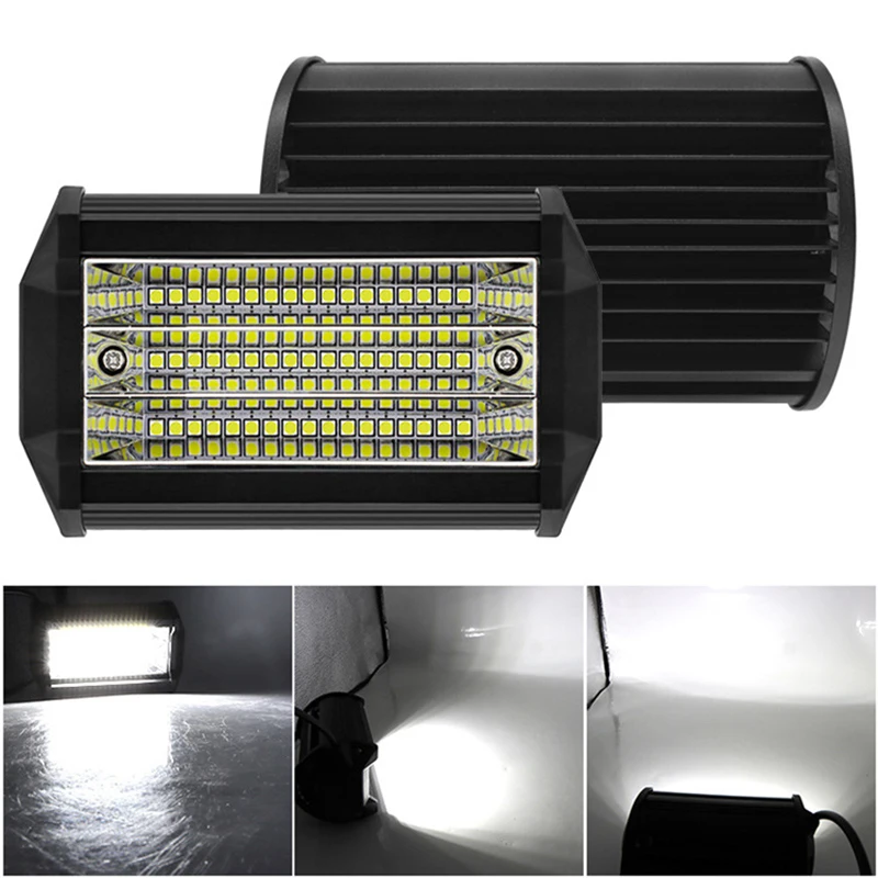 

Лампа для внедорожной фары CAWOSS, работающая в трех рядах, 51 бусина, Рабочая лампа для внедорожника 4 × 4, фонарь для крыши