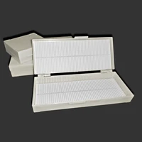 microscope slides box case 50 slots optical glass microscope calibration slides eyepiece reticle ruler microscope stage