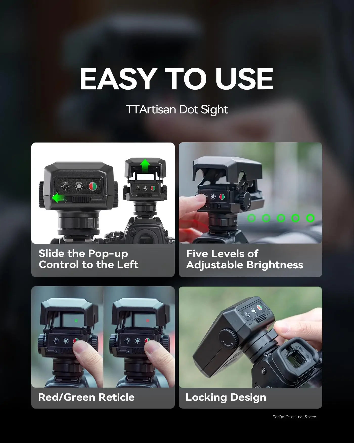 Фото Прицельный прицел TTArtisan для телеобъективов: аксессуары для фотосъемки с креплением Cold Shoe и фиксирующим механизмом №1